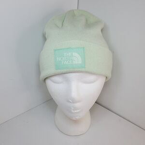 The North Face Womens OSFM Box Logo Cuffed Beanie Mint Green Outdoor Gorpcore